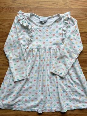 James & Lottie Girls Long-Sleeve Heart Dress - Size 6